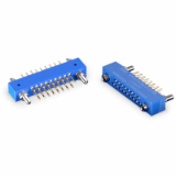 2.54mm (0.100”) pitch, MIL-DTL-55302 type connectors